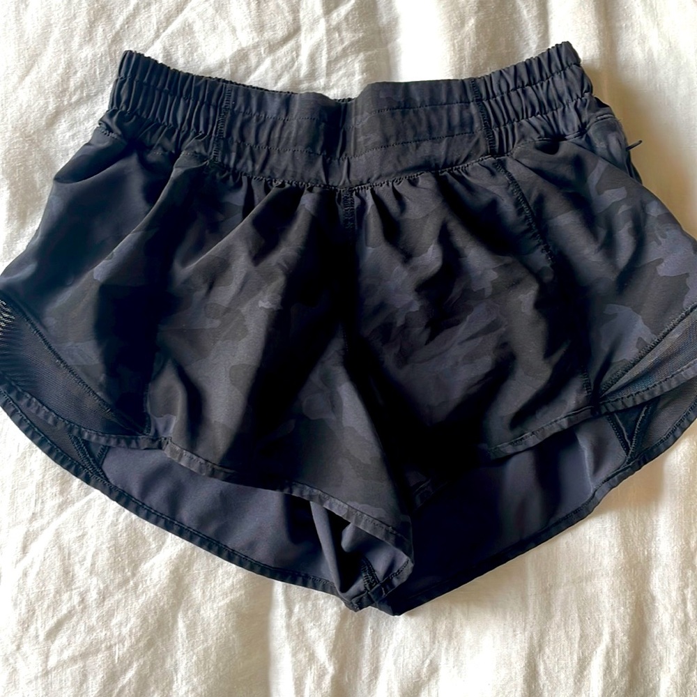 Lululemon Black Camo Shorts